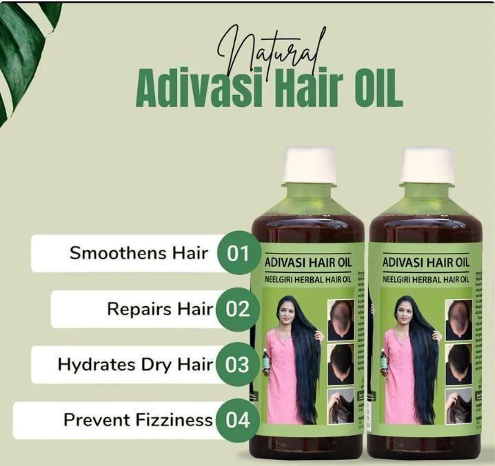 🍃Original Adivasi Herbal Hair Oil 💥Buy 1 Get 1 Free💥50% Off Deal for Today Only