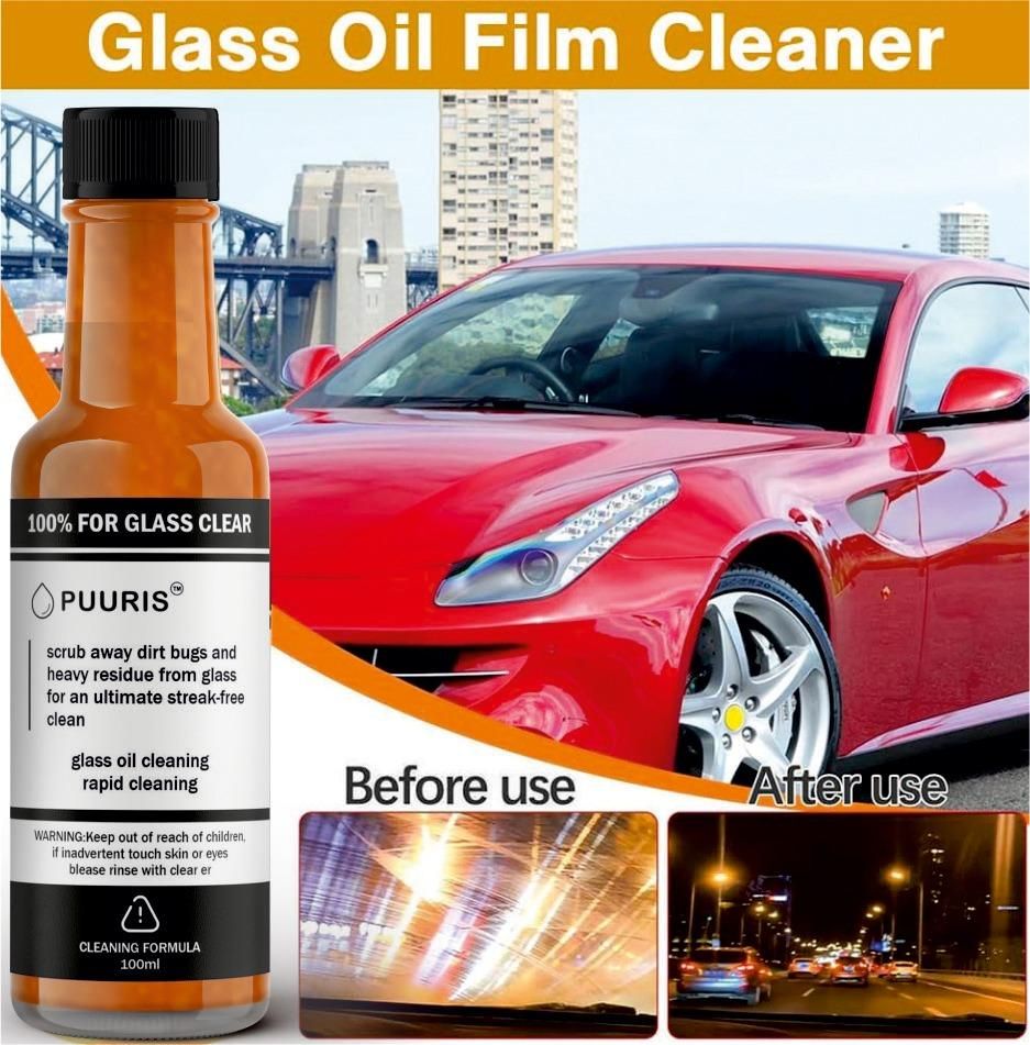 🔥 BUY 1 GET 1 FREE 🔥 Powerful Glass Cleaner & Oil Film Remover for Both Home and Car Use