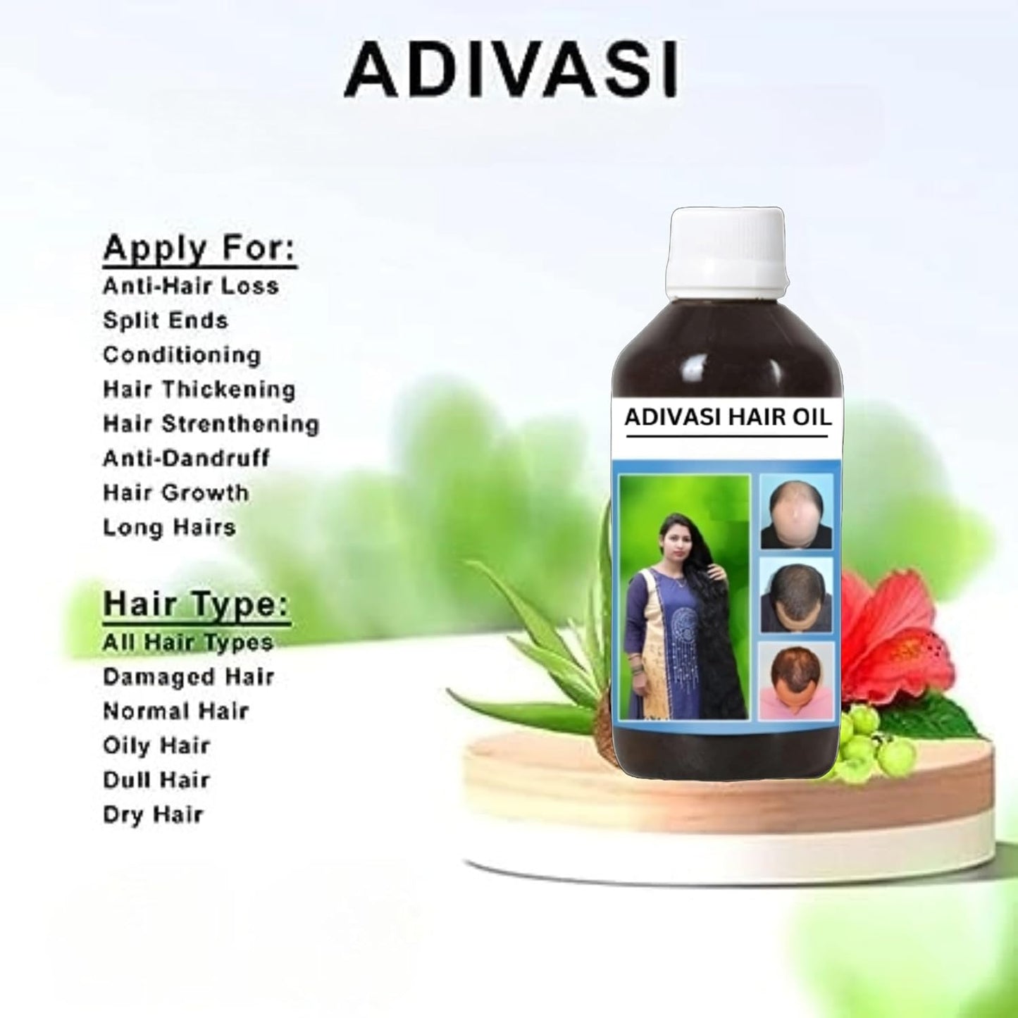 🌿Adivasi Herbal Hair Oil💥Buy1 Get1 Free💥