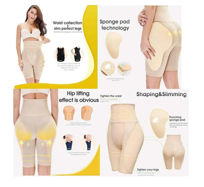 4-in-1 Shaper - Quick Slim Shape Wear Tummy, Back, Thighs, Hips - Body Shaper