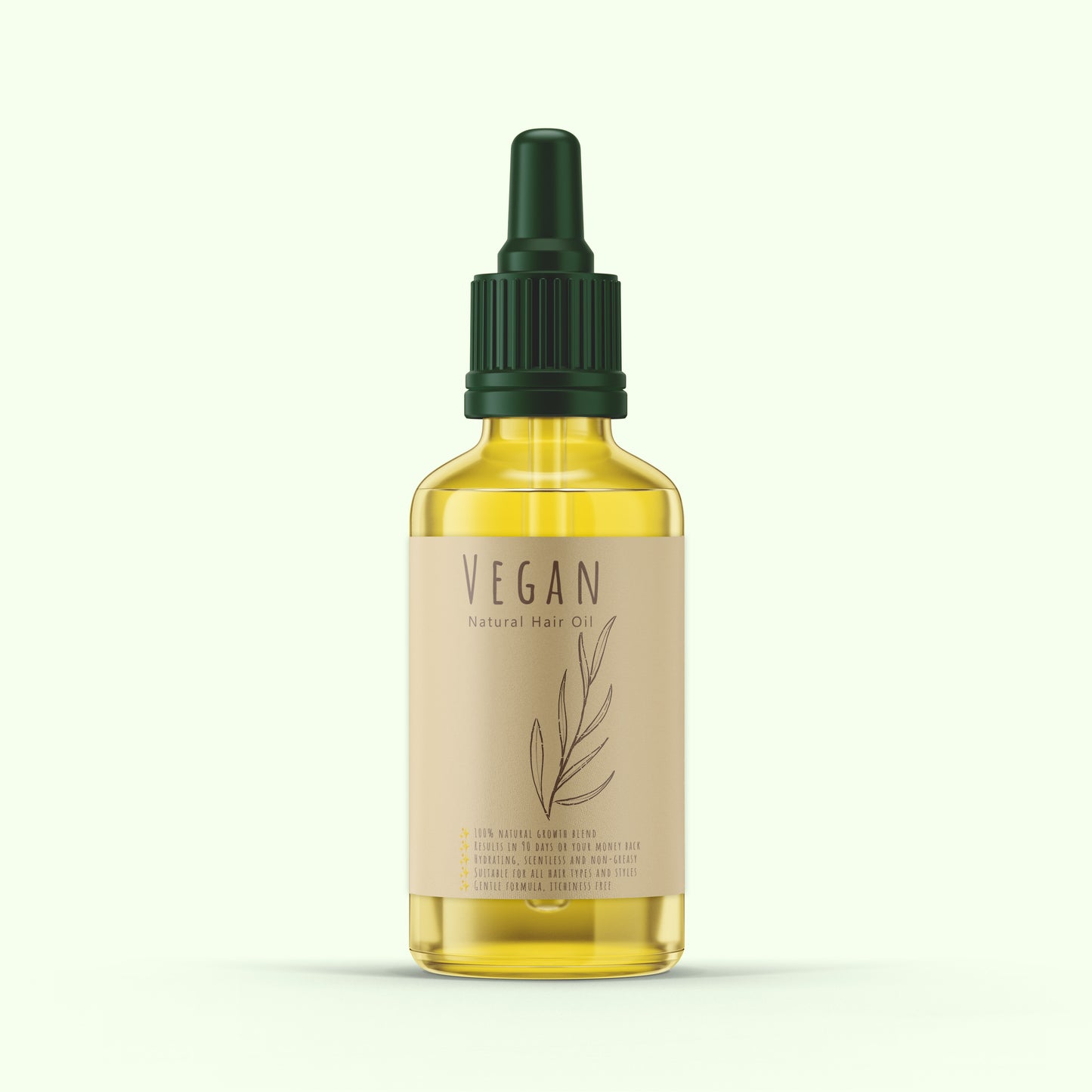 Vegan Natural Hair Growth Oil (Pack of 2)