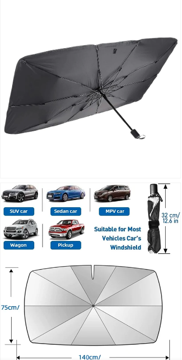 Car Windshield Sun Shade Umbrella 50% Off