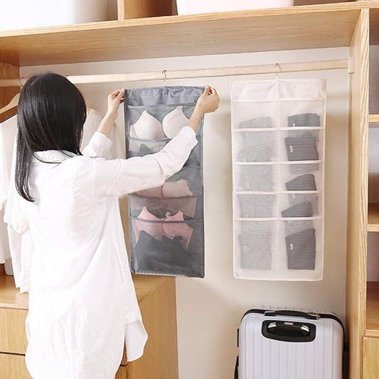 💥Flat 50% OFF😍 Double Sided Hanging Closet Organizer Storage Bag