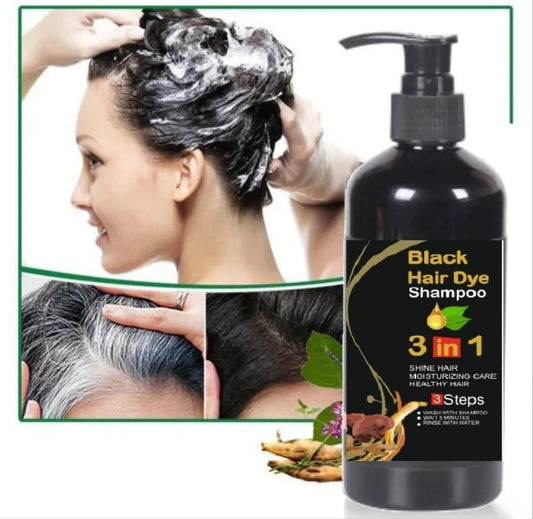 (50% OFF) BLOSDREAM 3 in 1 Black Hair Shampoo (Ammonia Free)