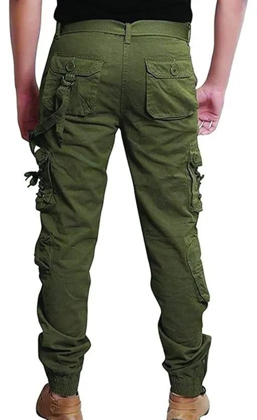 Cotton Solid Slim Fit mens Cargo