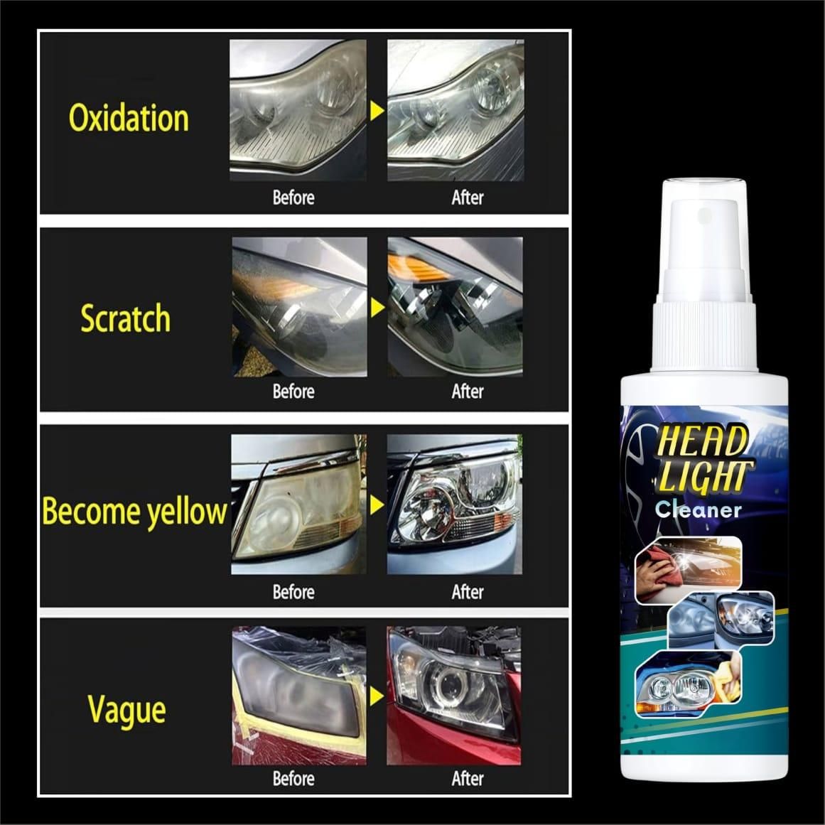 💥Buy 1 Get 2 Free💥 Powerful Headlight Repair Agent (Pack of 3)