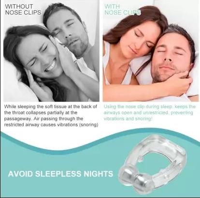 💥Flat 50% OFF Sale😍 Anti Snoring Nose Clip Device for Men Women Nasal Strips Stops Snoring