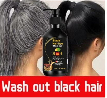 (50% OFF) BLOSDREAM 3 in 1 Black Hair Shampoo (Ammonia Free)