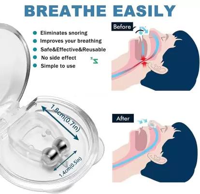 💥Flat 50% OFF Sale😍 Anti Snoring Nose Clip Device for Men Women Nasal Strips Stops Snoring