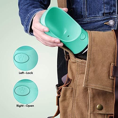 Leak Proof Portable Puppy Water Dispenser Drinking Feeder Pet Care Cup  (12 Oz / 350ml)