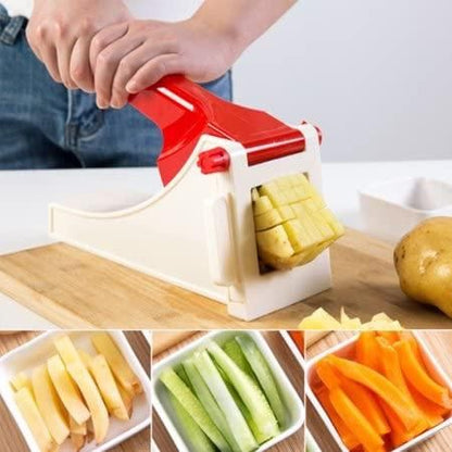 🍅🥕 Heavy-Duty Manual Vegetable Chopper & Chipper 🥦🔪 - Slice, Dice, and Chop with Ease